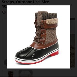 Stylish Brown and Black Winter Boots